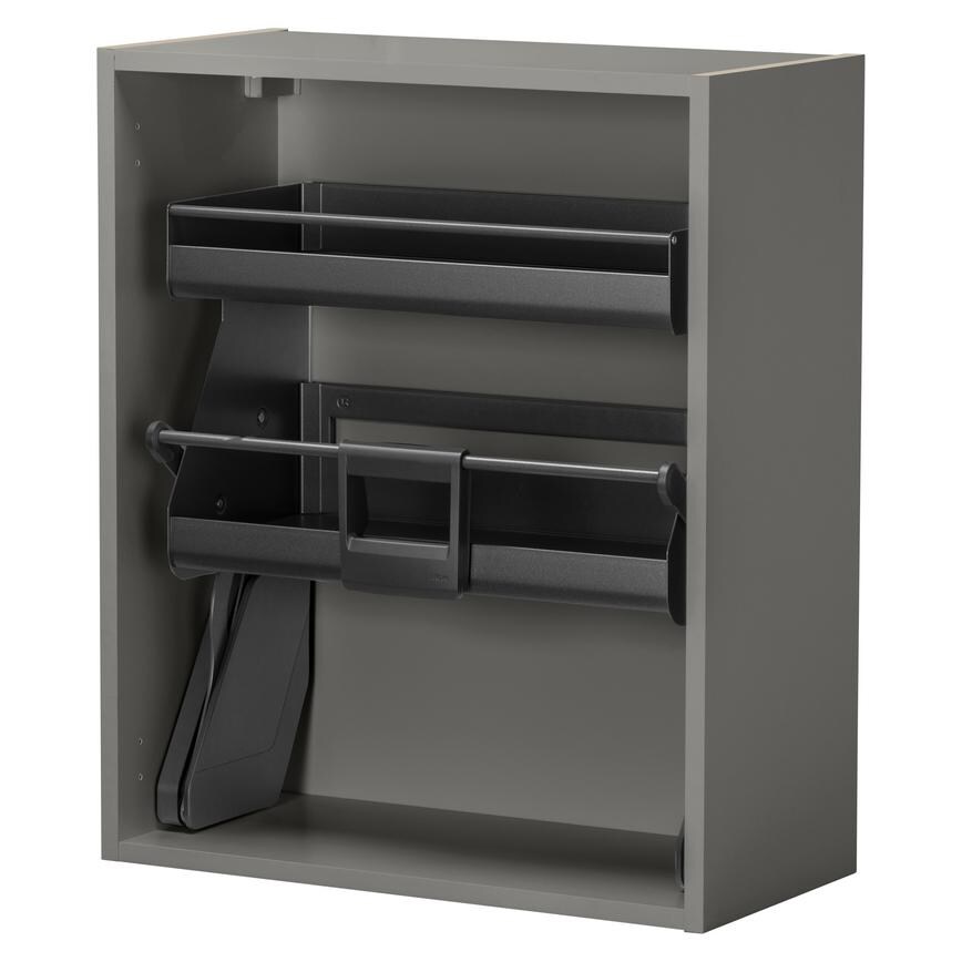 600mm Pull Down Croft Grey Wall Unit