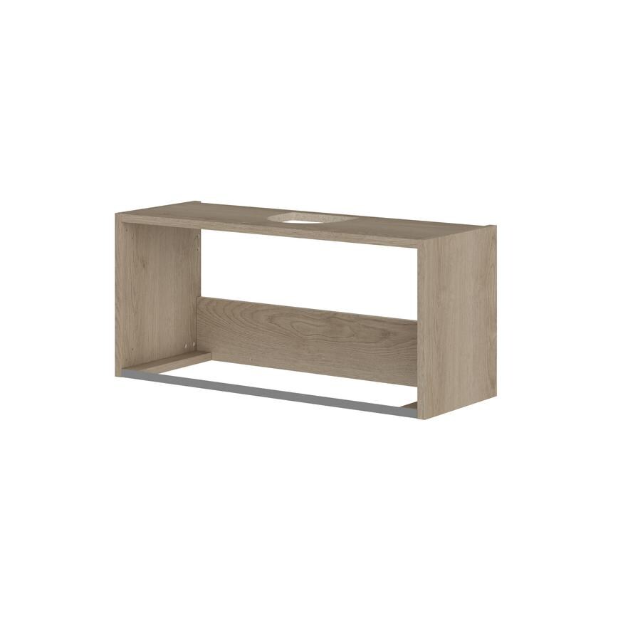 Natural Oak 360mm x 800mm x 290mm Ready Assembled Canopy Cooker Hood Wall Cabinet