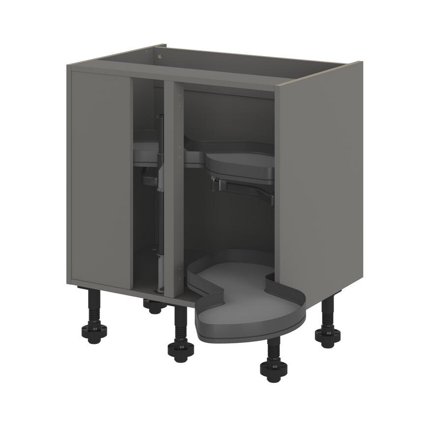 Croft Grey 800 PF RH Full Ext Cnr Base Cab
