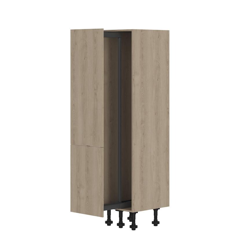 500mm - Upgrade Pull-Out Larder Frame Only - Natural Oak 