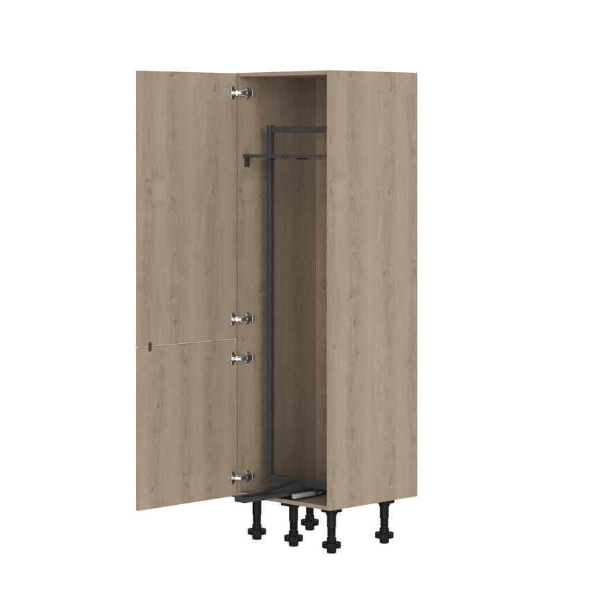600mm - SwingForwardLarderFrameOnly - Natural Oak 