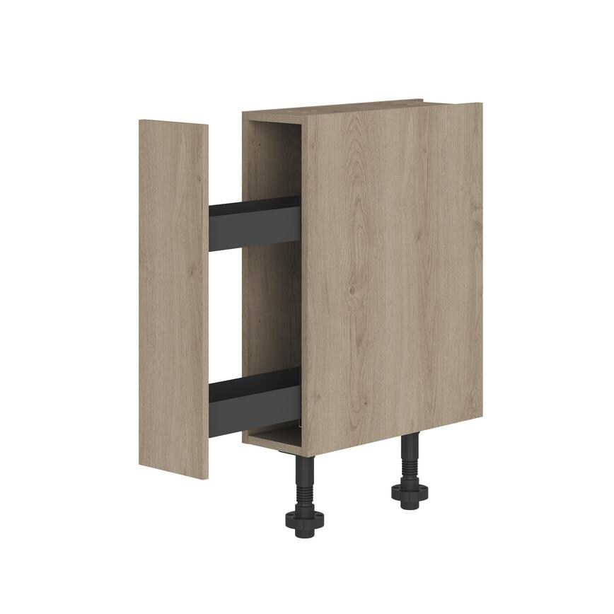 200mm - Pull Out Base Unit  - Natural Oak 