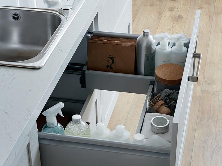 Under sink storage drawer