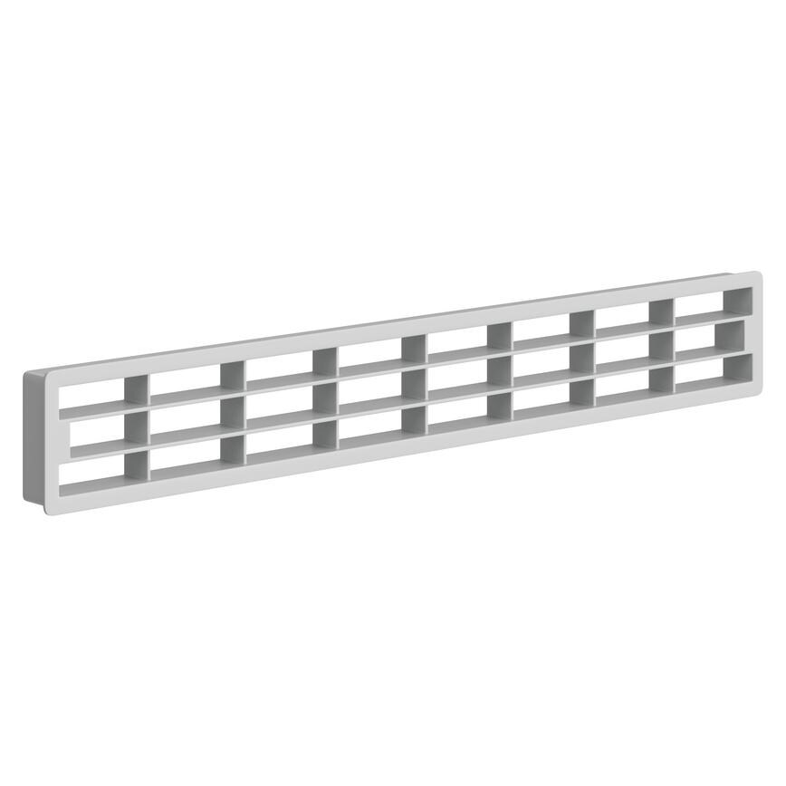 Decorative Plinth Vent Light Grey