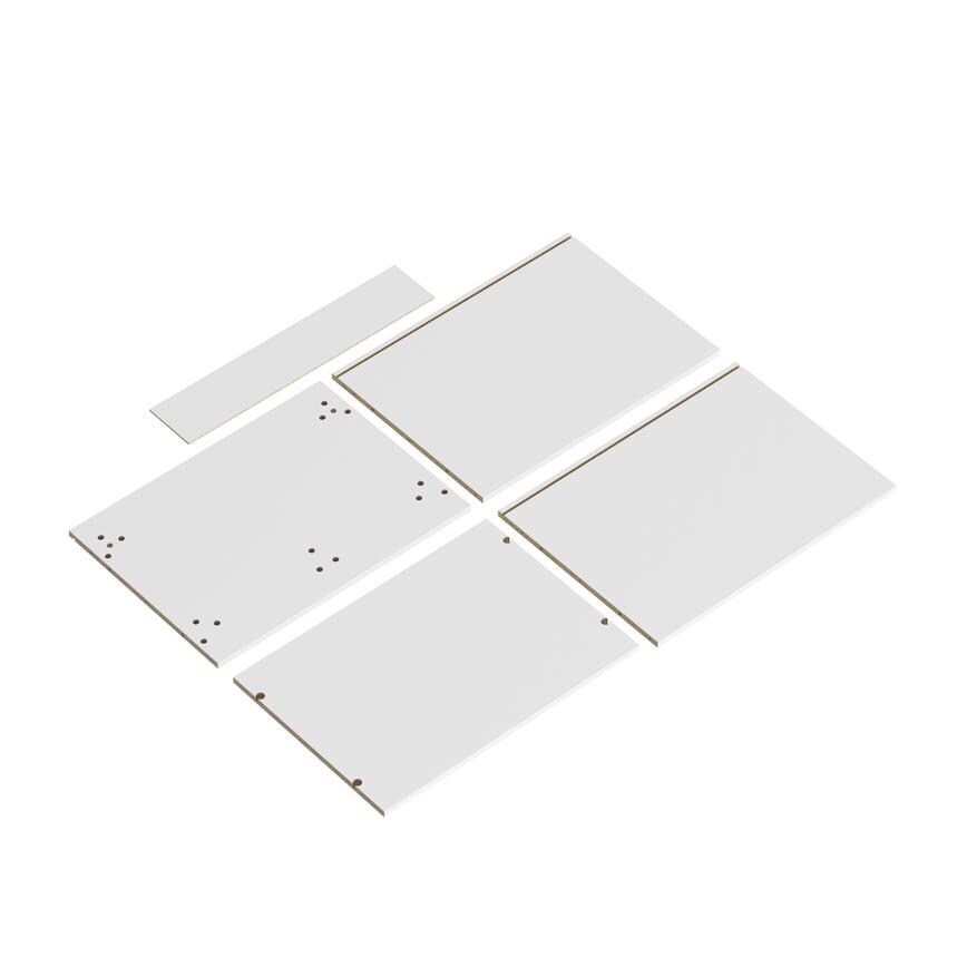 White 750 Tall Fridge Freezer Twr Cabinet