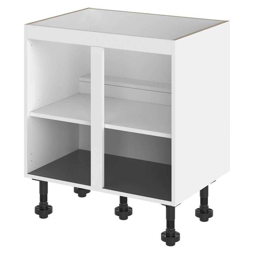 White 720mm x 800mm x 575mm Ready Assembled Sink Base Cabinet