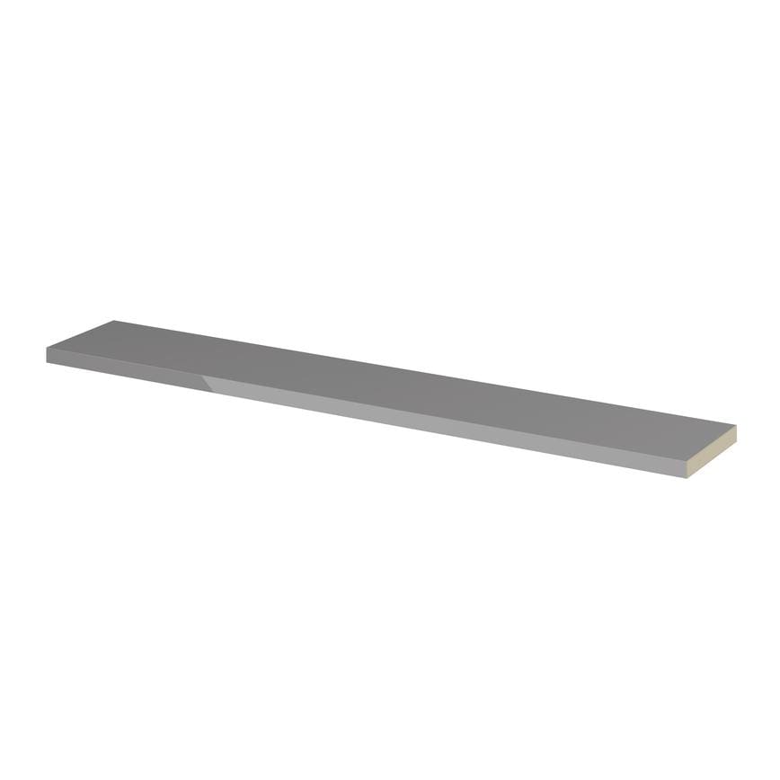 Hockley Gloss Slate Grey Square Continuous Cornice/Pelmet
