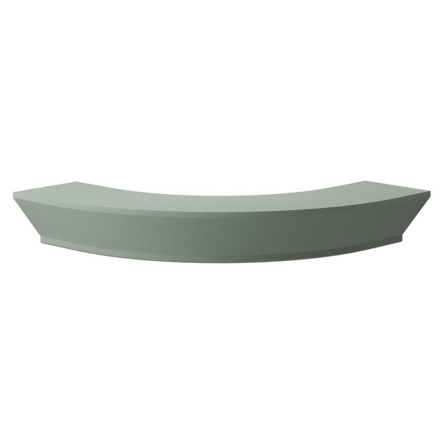 Grained Reed Green Curved Cab Cornice Return Classic Profile LH