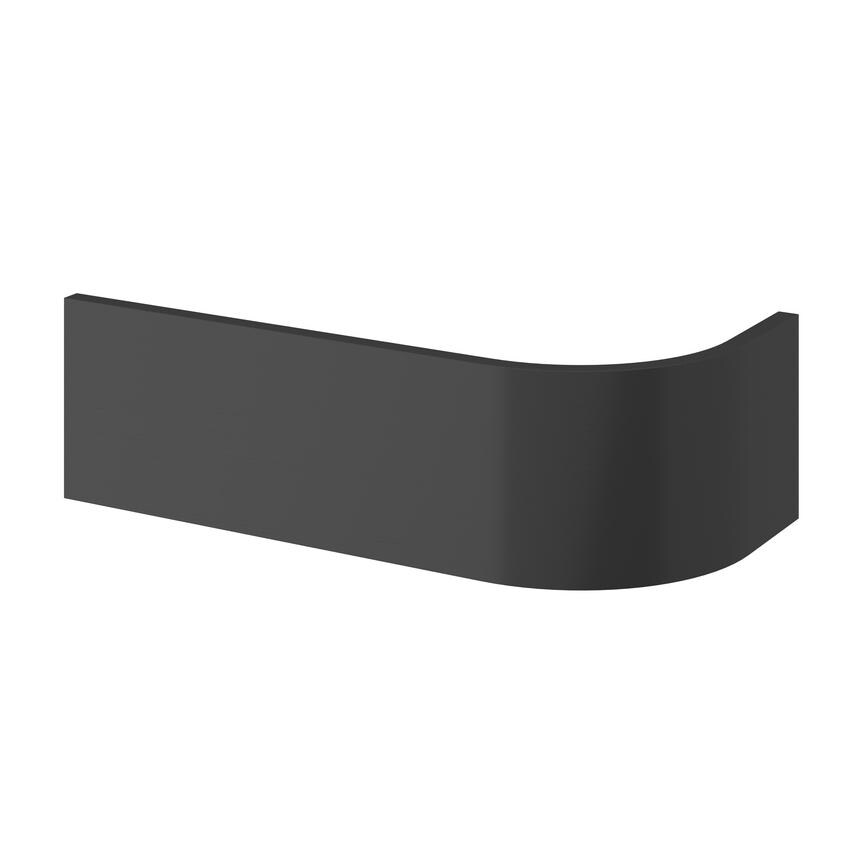 Charcoal Curved Base End MDF Plinth