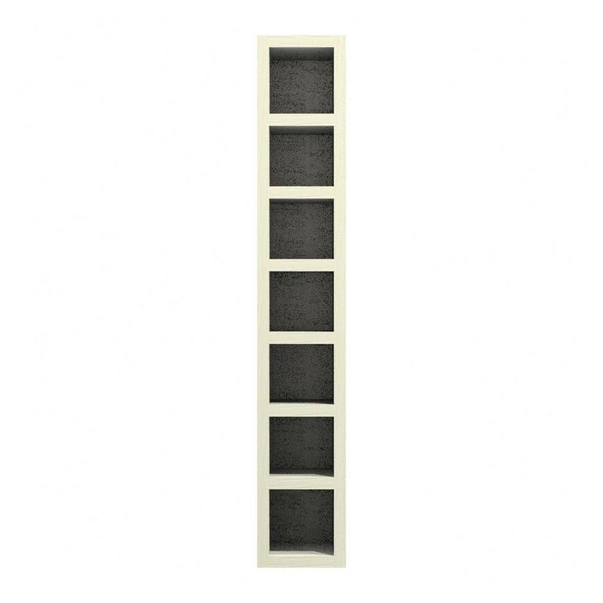 Grained Antique White 150mm Tall Wine Rack