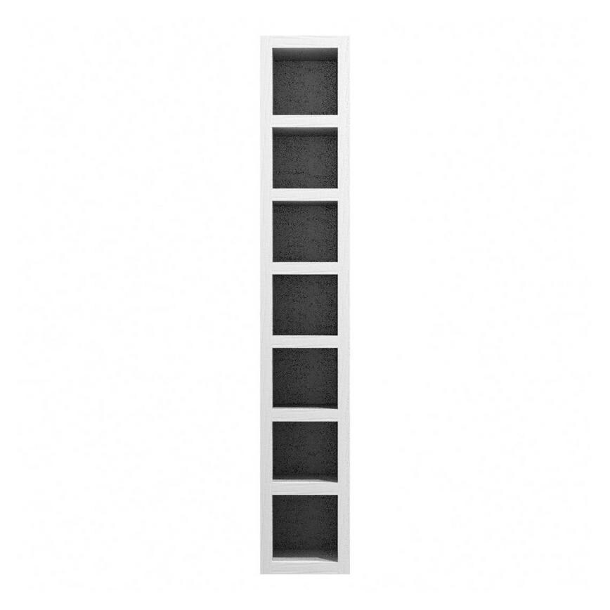 Grained Dove Grey 150mm Tall Wine Rack