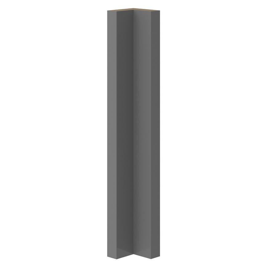 Greenwich Gloss Slate Grey Half Height Base Carousel Corner Fillets