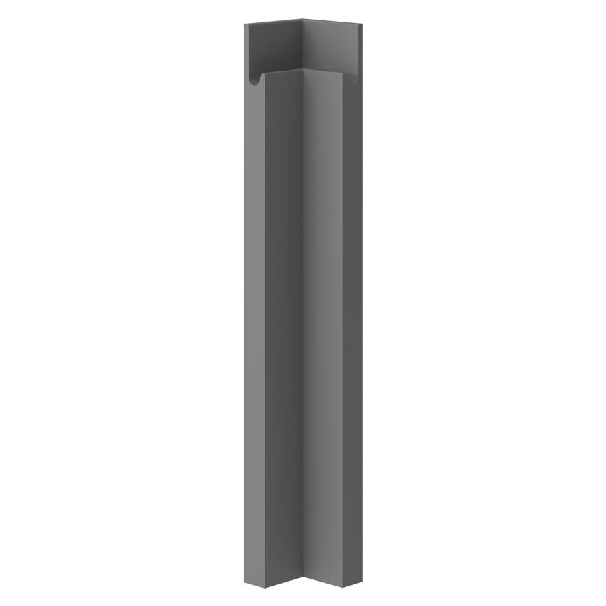 Clerkenwell Matt Slate Grey Half Height Base Carousel Corner Fillets