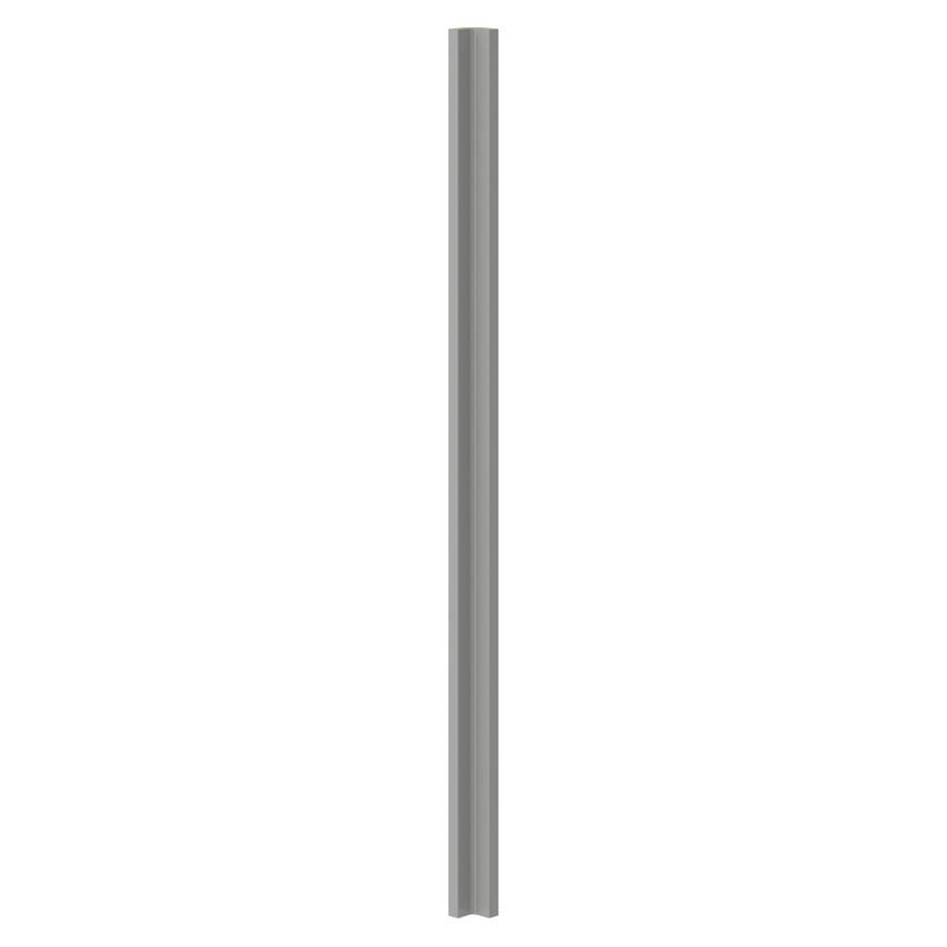 Clerkenwell Gloss Dove Grey Tall Larder Corner Fillets