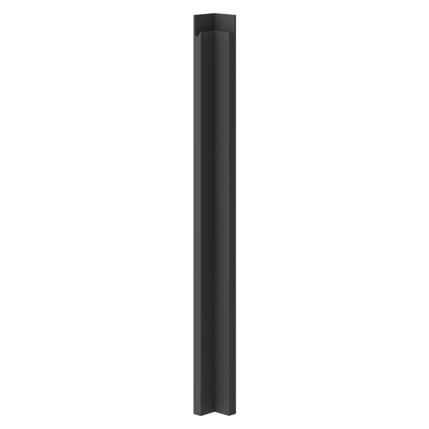 Clerkenwell Super Matt Charcoal Full Height Base Carousel Corner Fillets
