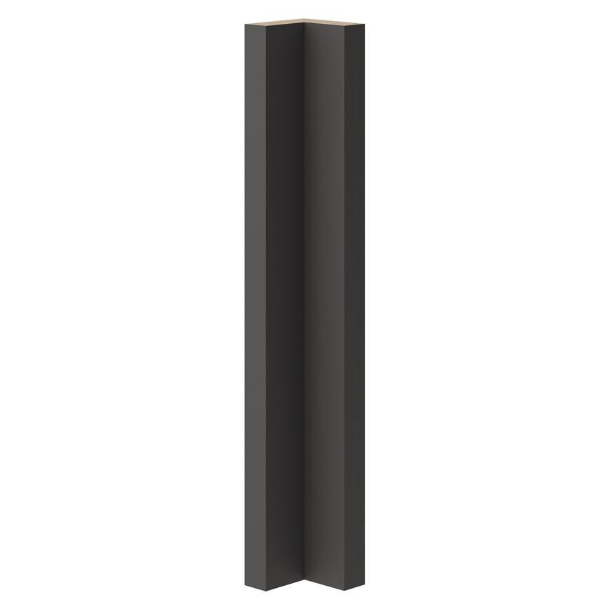 Hockley Super Matt Charcoal Half Height Base Carousel Corner Fillets