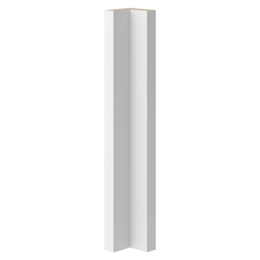Hockley Super Matt White Half Height Base Carousel Corner Fillets