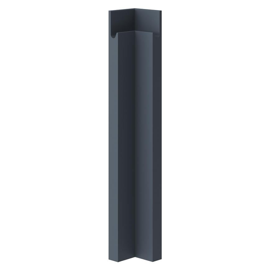Clerkenwell Super Matt Marine Blue Half Height Base Carousel Corner Fillets