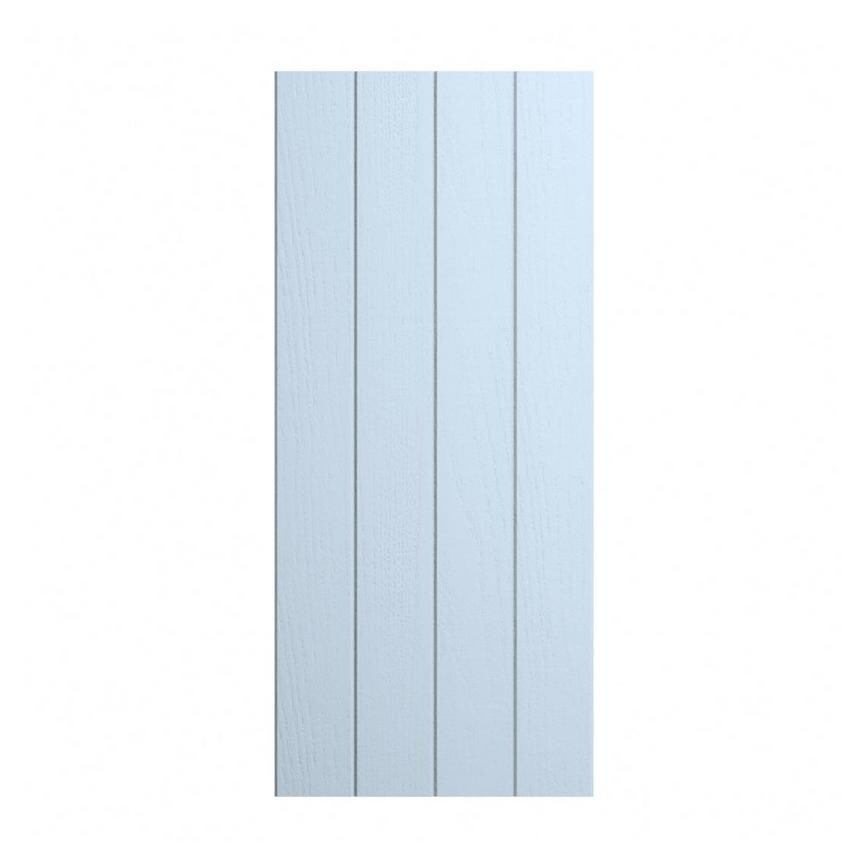 Chilcomb Dusk Blue Tongue and Groove Tall Deep Wall Decor End