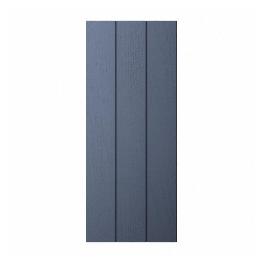 Navy Tongue and Groove Full Height Wall Décor End - 752mm