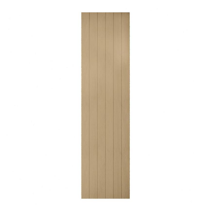 Grained Oak Tongue and Groove Tall Tower Decor End