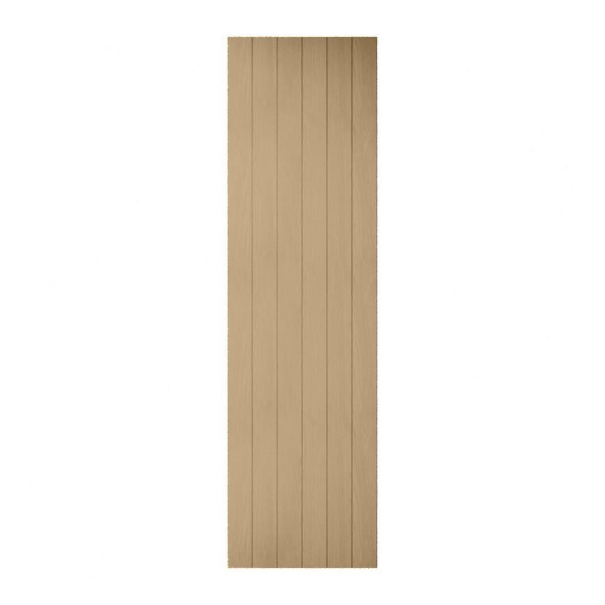 Grained Oak Tongue and Groove Tower Decor End