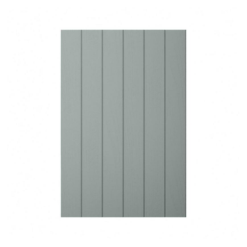 Grained Seafoam Tongue and Groove Base Décor End