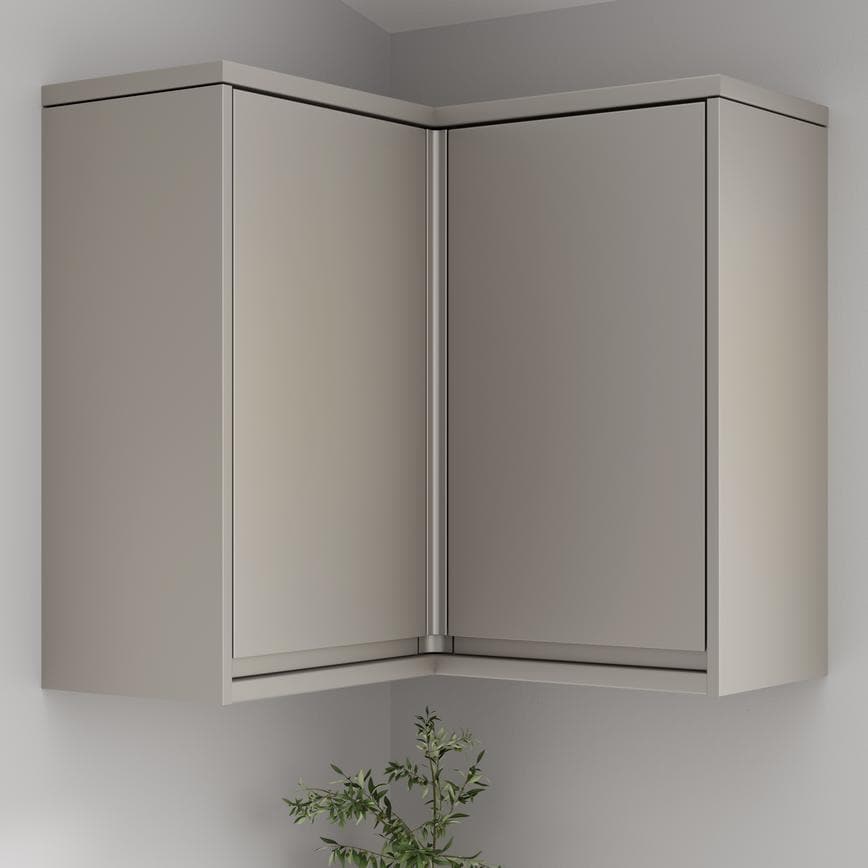 Matt Metallic Titanium 752 Full Height Wall Decor End - 16mm