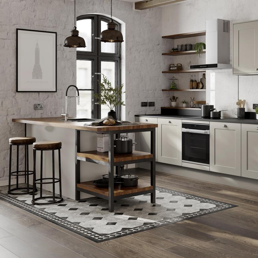 Matt White 910mm x 2400mm x 18mm Breakfast Bar Panel