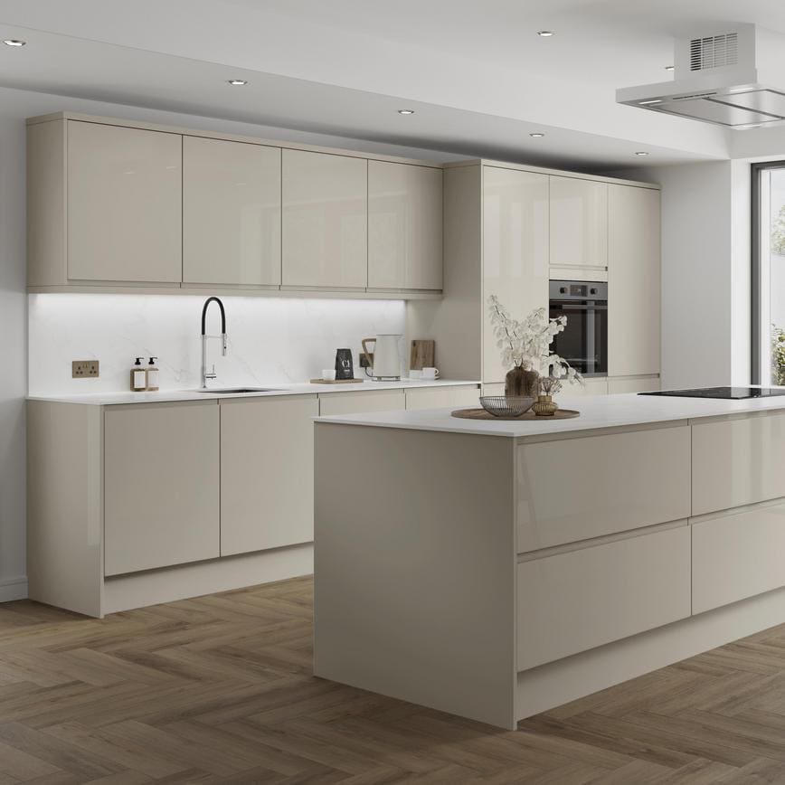Gloss Sandstone 910mm x 2400mm x 16mm Breakfast Bar Panel