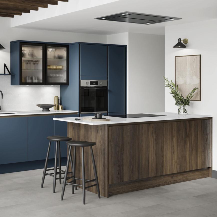 Hockley Super Matt Marine Blue 940mm x 2400mm x 16mm Breakfast Bar Panel
