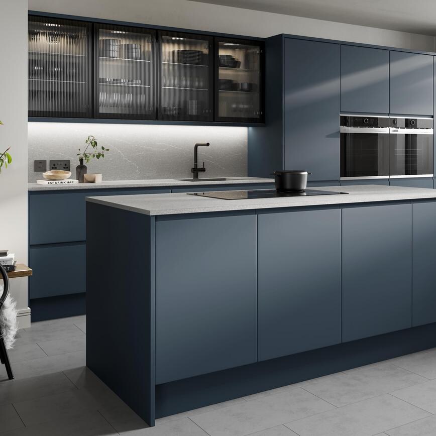 Clerkenwell Super Matt Charcoal 910mm x 2400mm x 16mm Breakfast Bar Panel