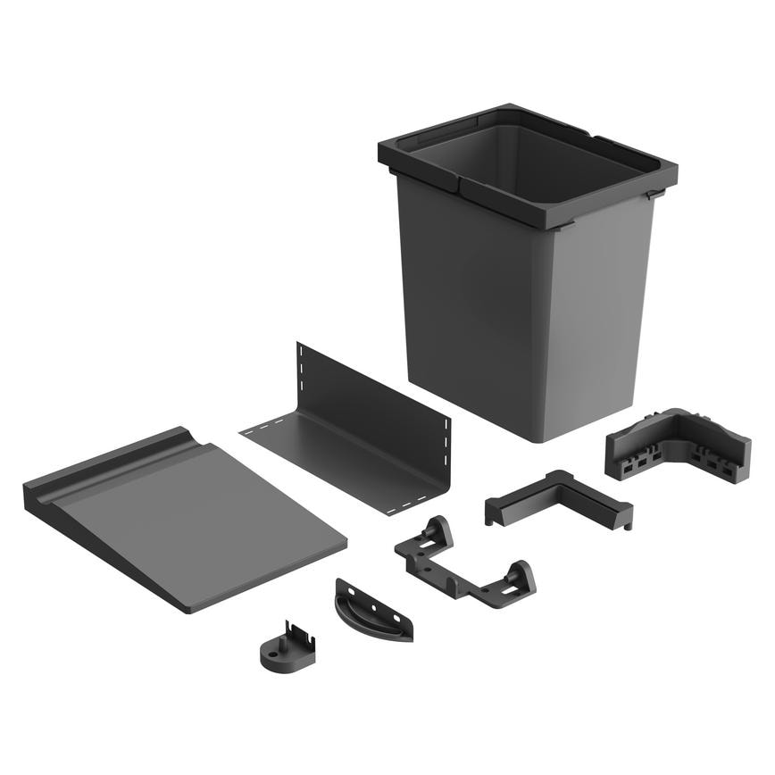 Anthracite Waste Bin 15L