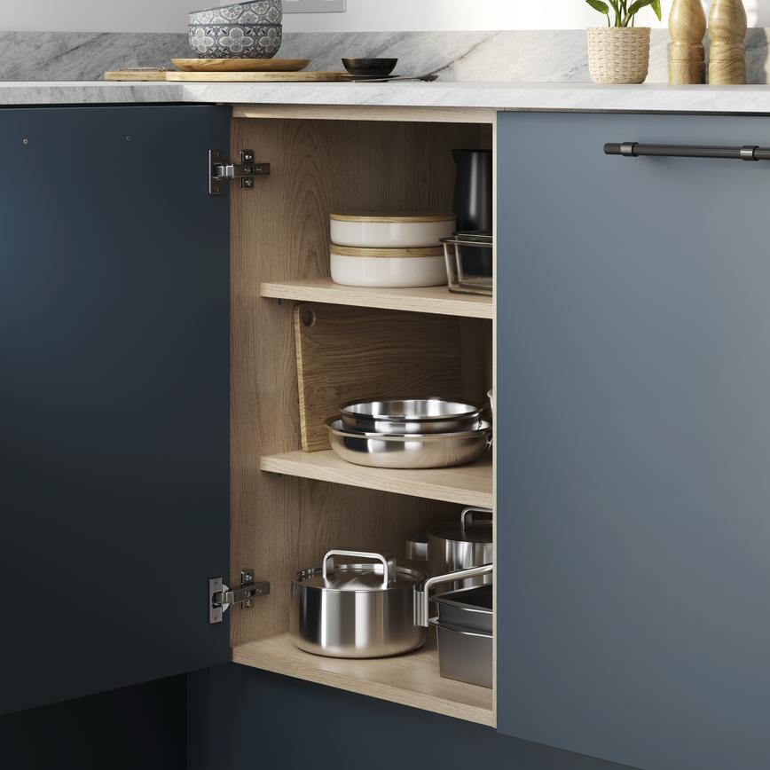 500 Base Unit Shelf Natural Oak 