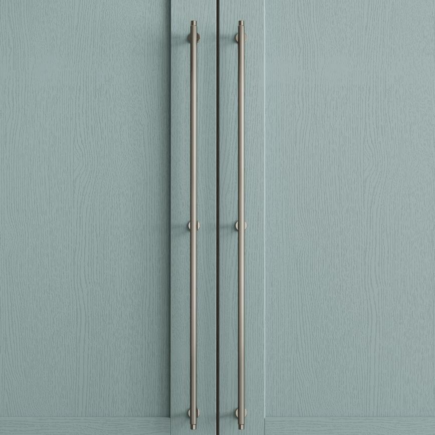 Fluted T-Bar Handle Polished Nickel