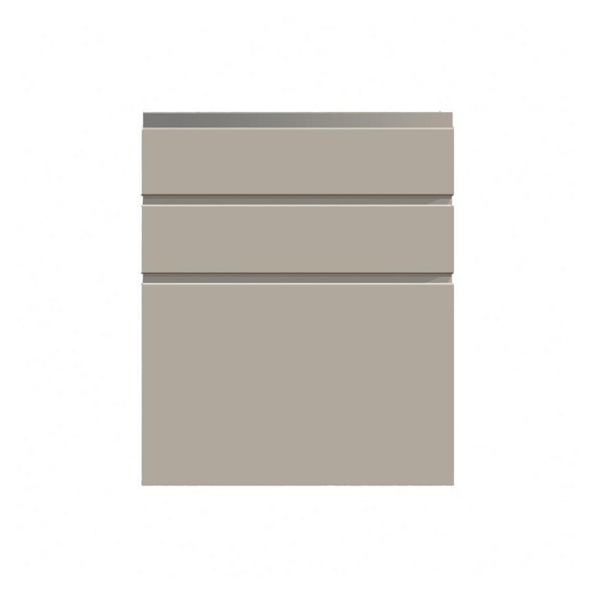 Clerkenwell Matt Metallic Titanium 394mm x 600mm Hob or Pan Kitchen Door or Drawer Additional Cut Out