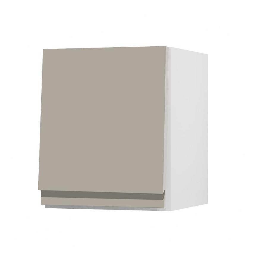 Clerkenwell Matt Metallic Titanium 360mm x 300mm Half Height Kitchen Door or Drawer Angled Open