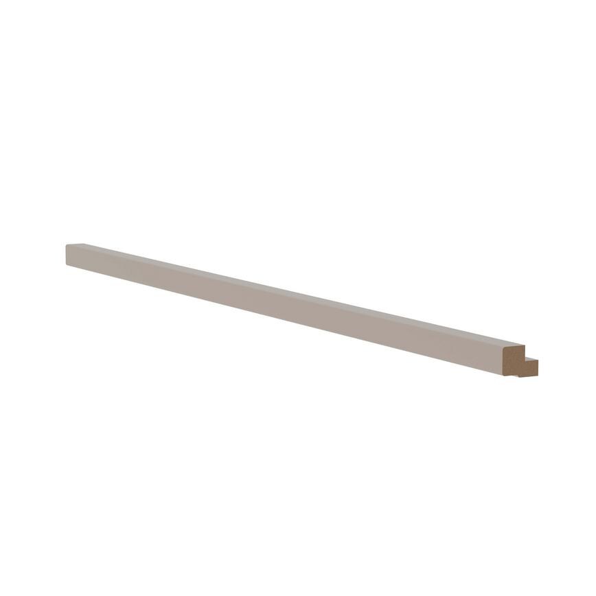 Clerkenwell Matt Metallic Titanium 2.4m Continuous Square Cornice or Pelmet