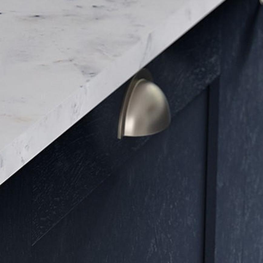 Brushed Nickel Cup Handle