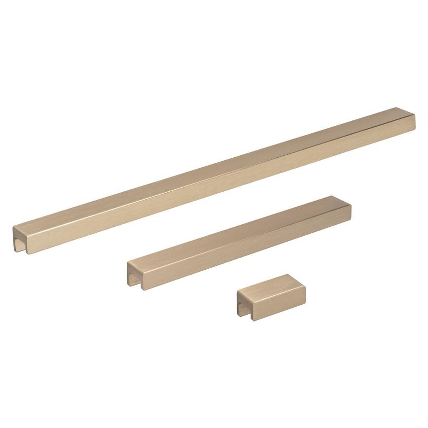 brass effect mounted trim handles group