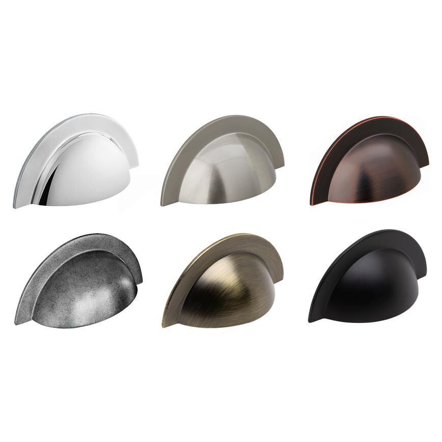 Earl Large Brushed Nickel Effect Cup Handle