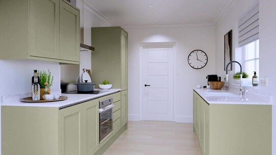 Chilcomb Sage Green Linear EKES Galley