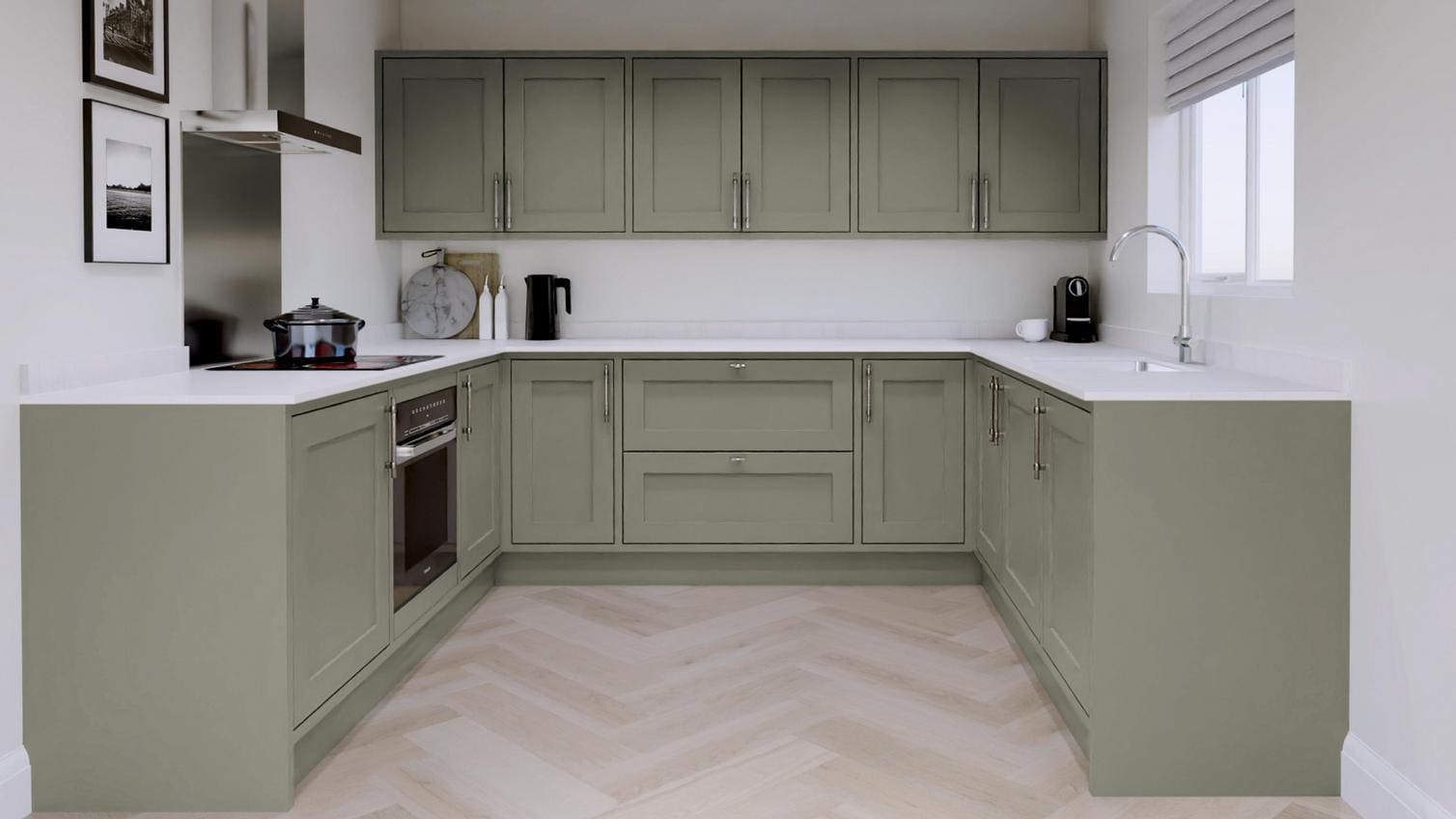 Chilcomb In Frame Estate Green EKES U Shape