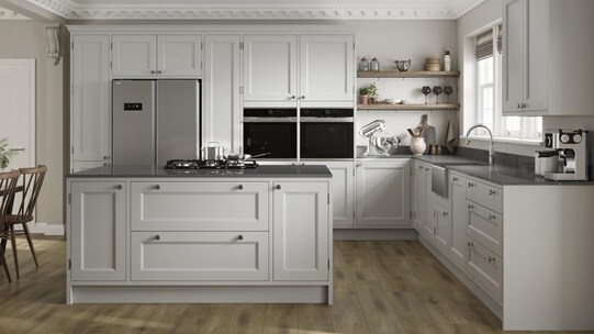 Elmbridge Dove Grey In Frame Main Kitchen Set Shot 