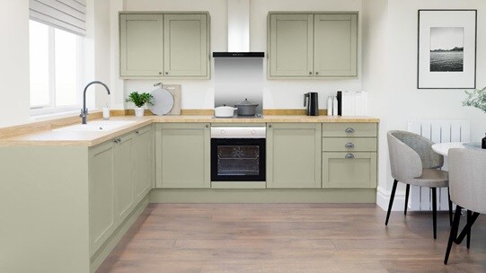 Allendale Sage Green LShape