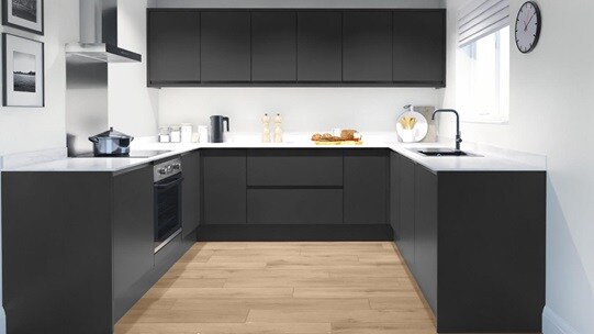 Clerkenwell Super Matt Black EKES U Shaped