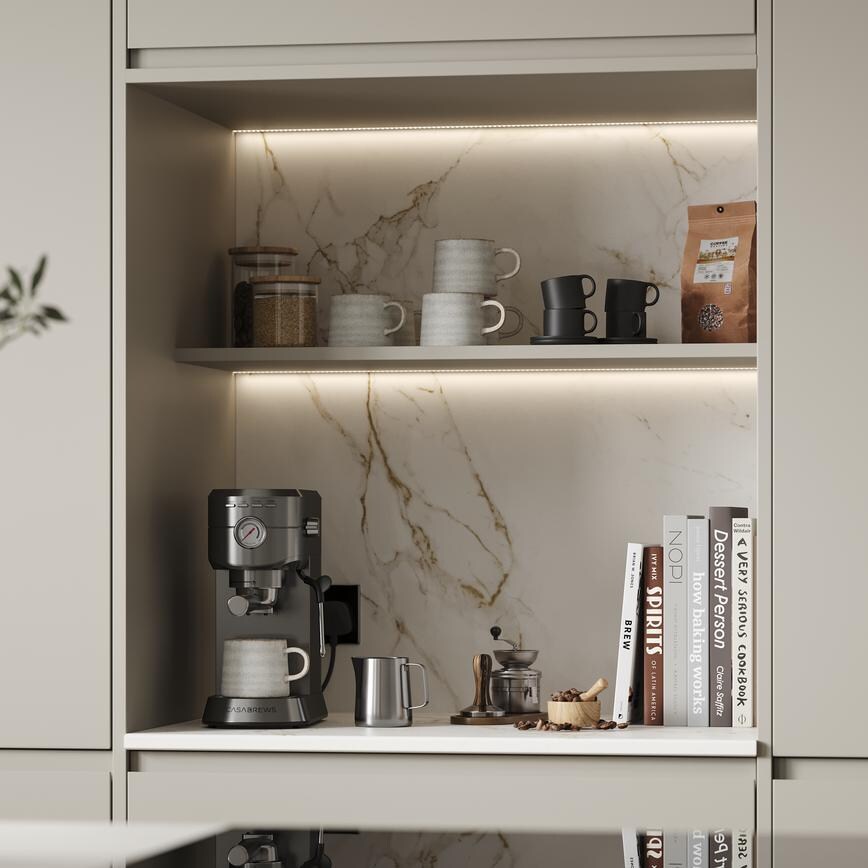 Clerkenwell Matt Metallic Bronze & Super Matt Sandstone Open Area Additional