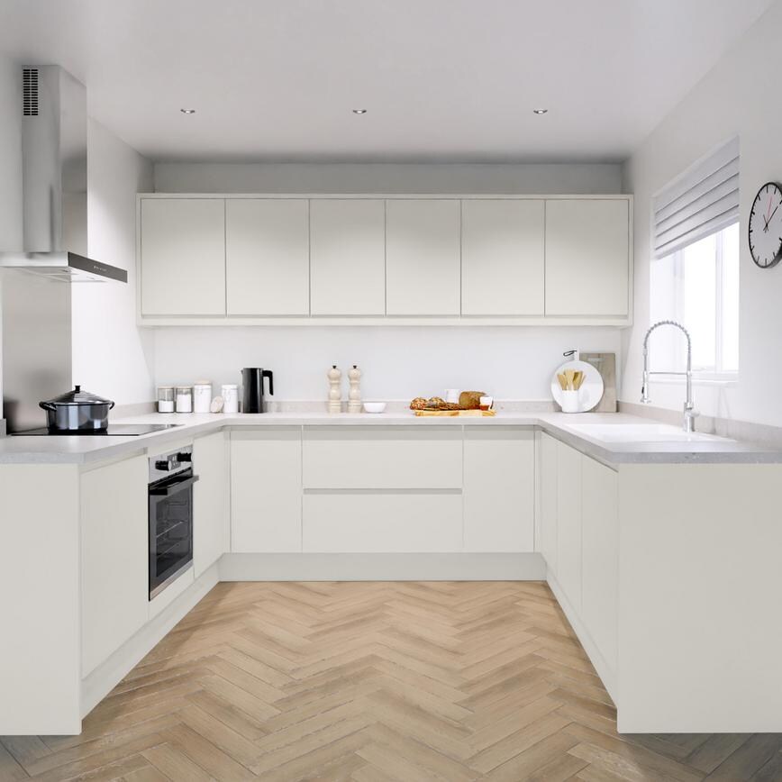 Clerkenwell Standard Super Matt Porcelain EKES Set Shot U Shaped CAD