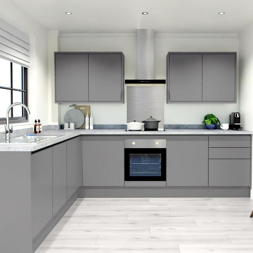 Greenwich Slate Grey Linear EKES LShape