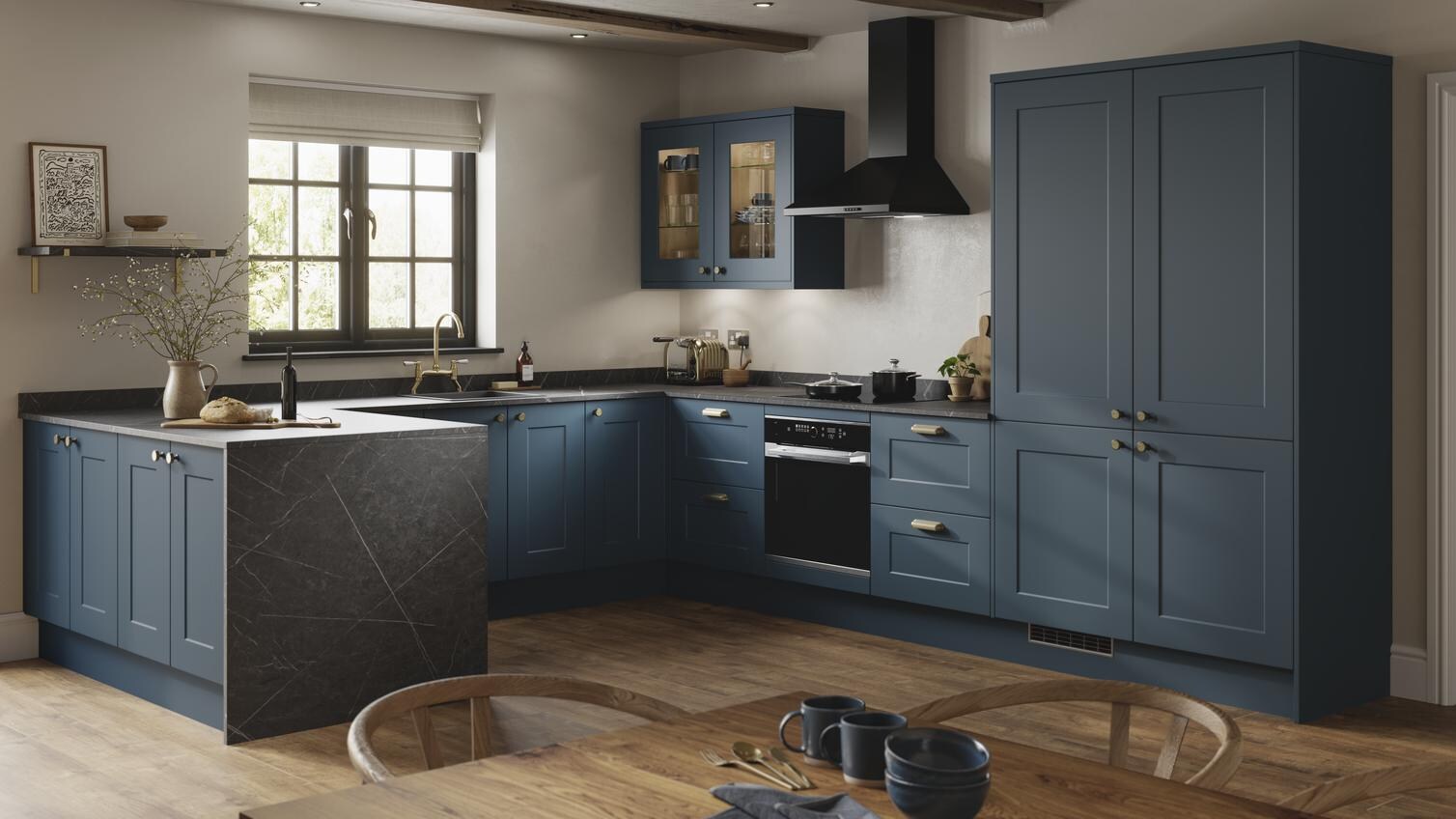 Chelford Marine Blue Main Kitchen Set Shot 
